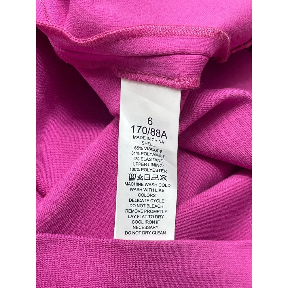 New Kate Spade New York Pink V-Neck Ponte Dress Size 14 - Picture 9 of 11